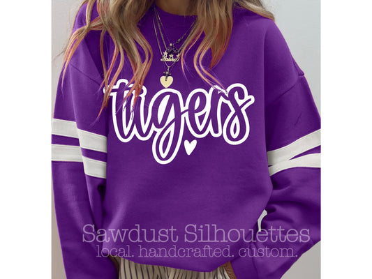 VARSITY SWEATSHIRT PURPLE- Sunday Stash