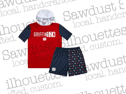 GRIFFIN SZN Hoodie and Shorts Set