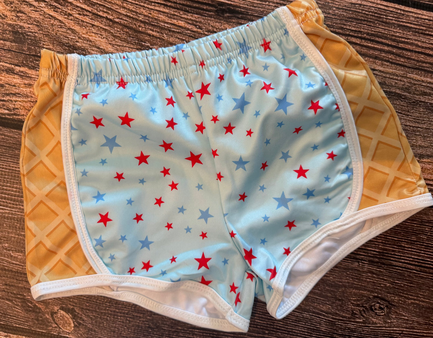Baby Blue Star Shorts 3/4