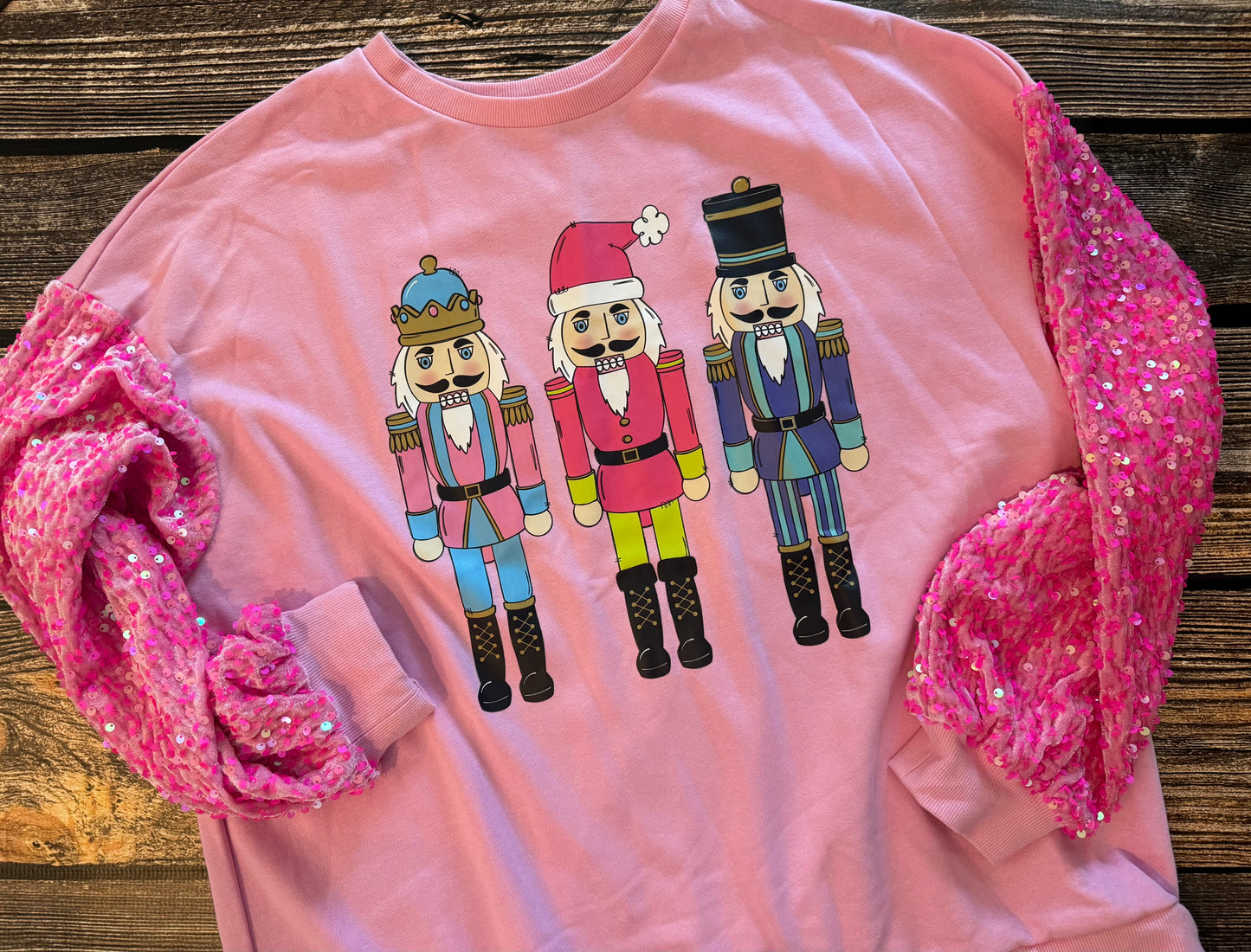 Sequin Sleeve Nutcrackers