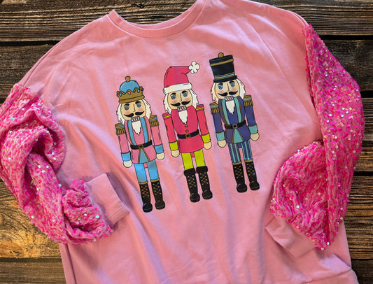 Sequin Sleeve Nutcrackers