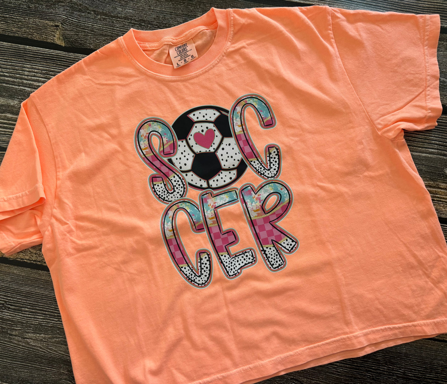 Neon Orange Crop Soccer
