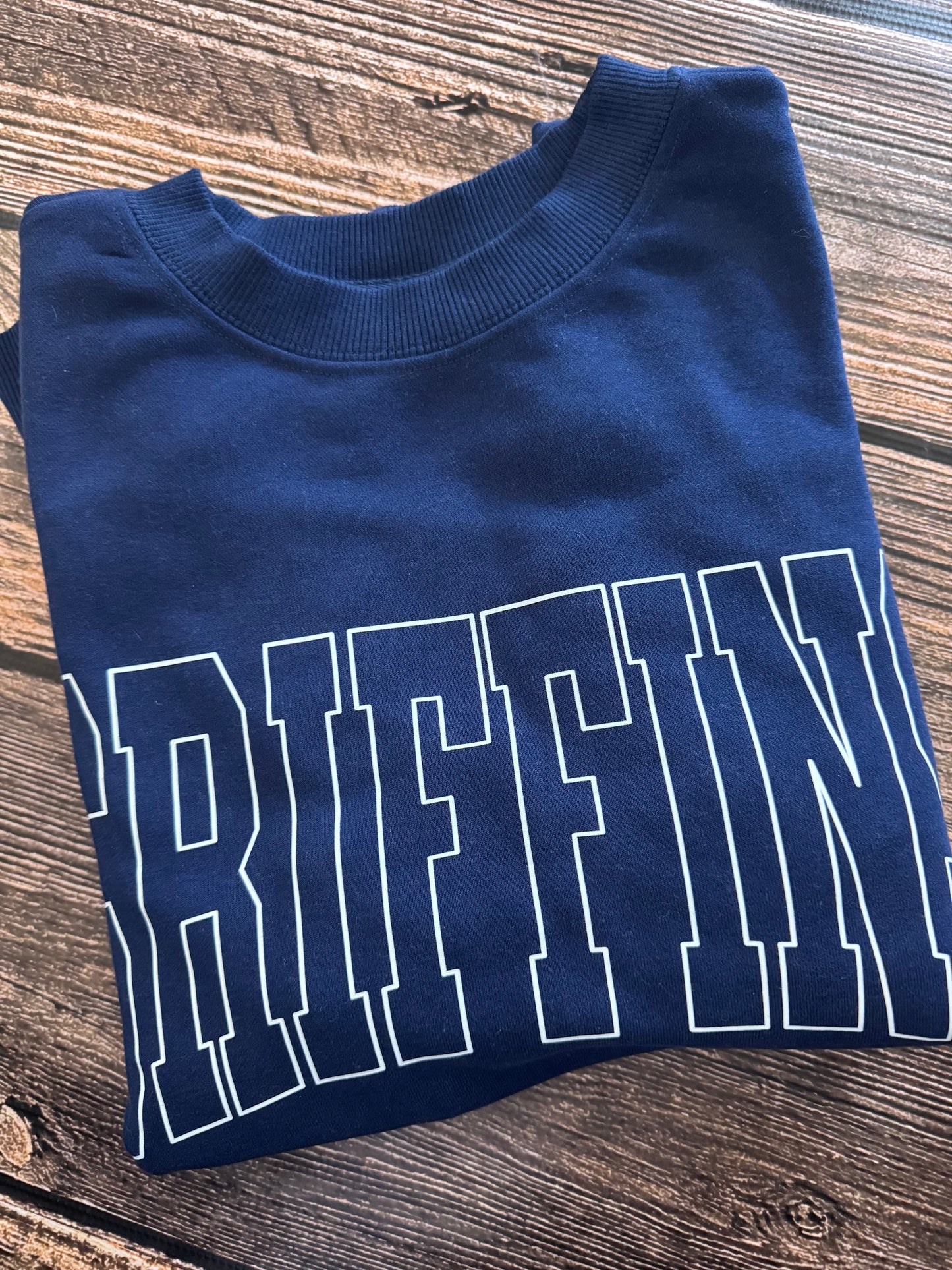 Navy Griffins Arched Crewneck