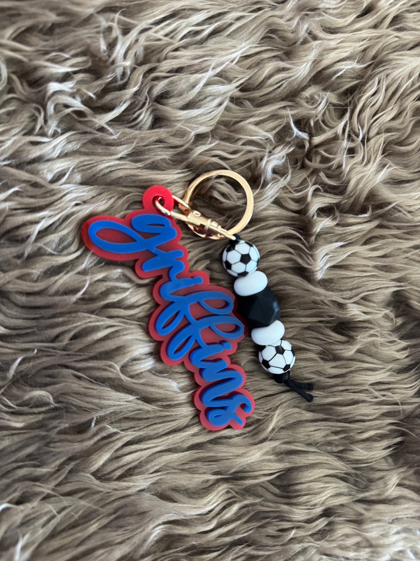 Griffins Soccer Keychain Set