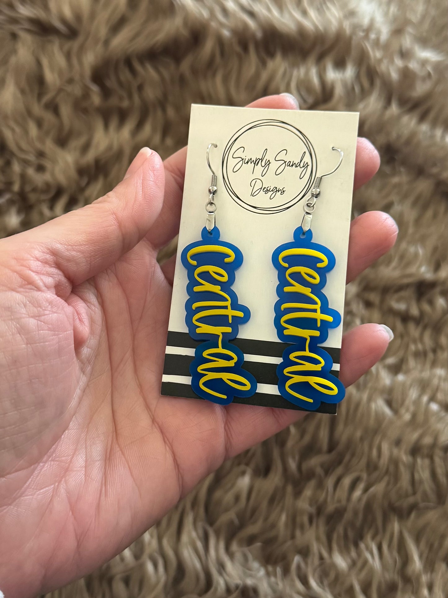 Central Dangle Earrings