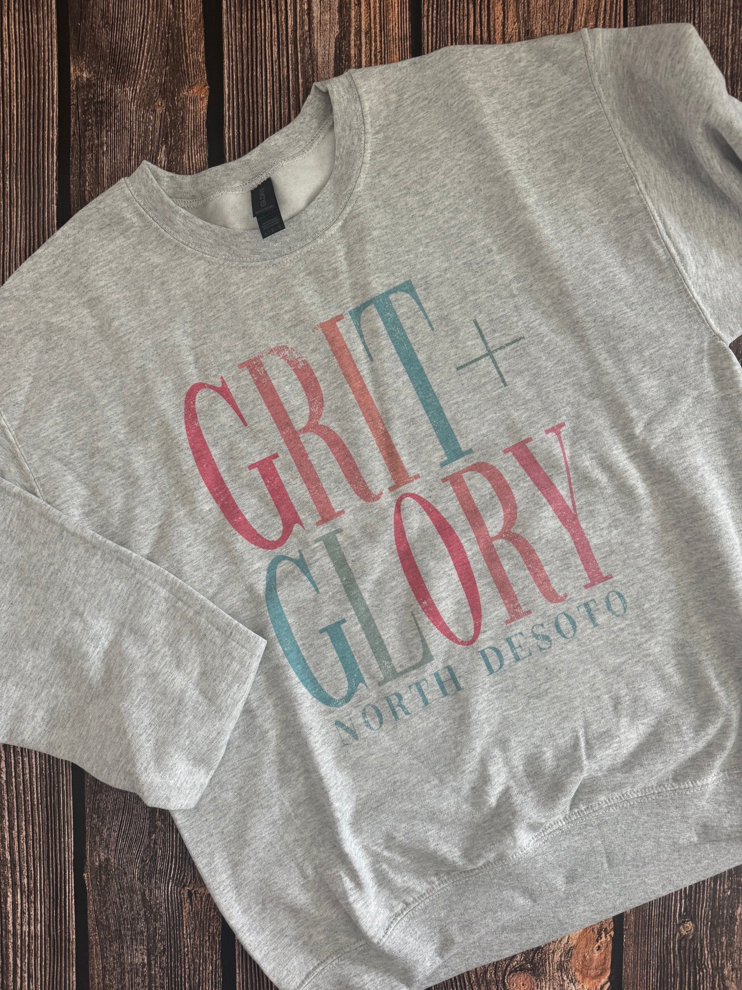 North Desoto Grit + Glory Rainbow Crewneck AL