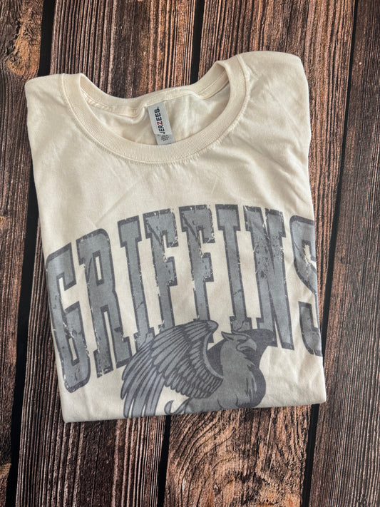 AM Grey on Cream Griffins with mascot