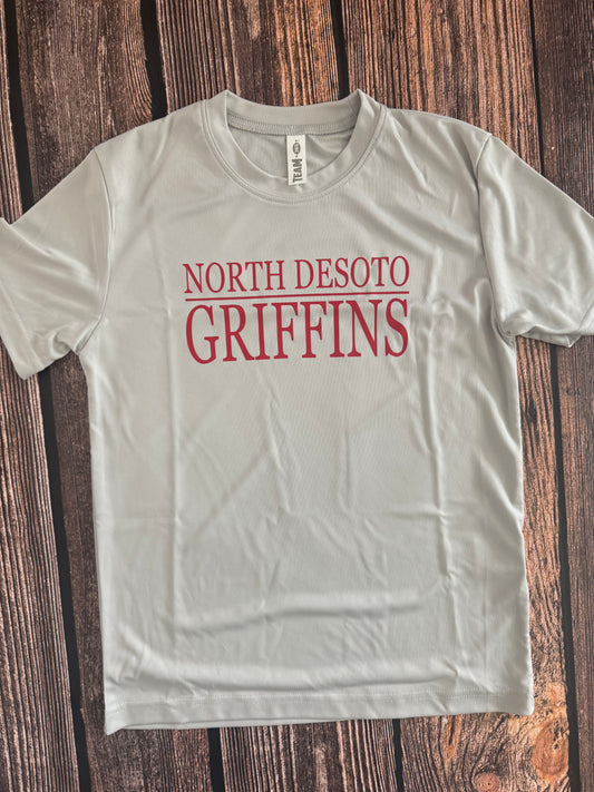 YS Drifit Silver with Red ND Griffins