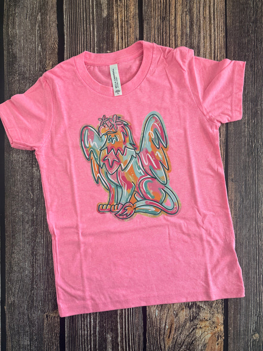 YS Neon Pink Flower Power Griffin