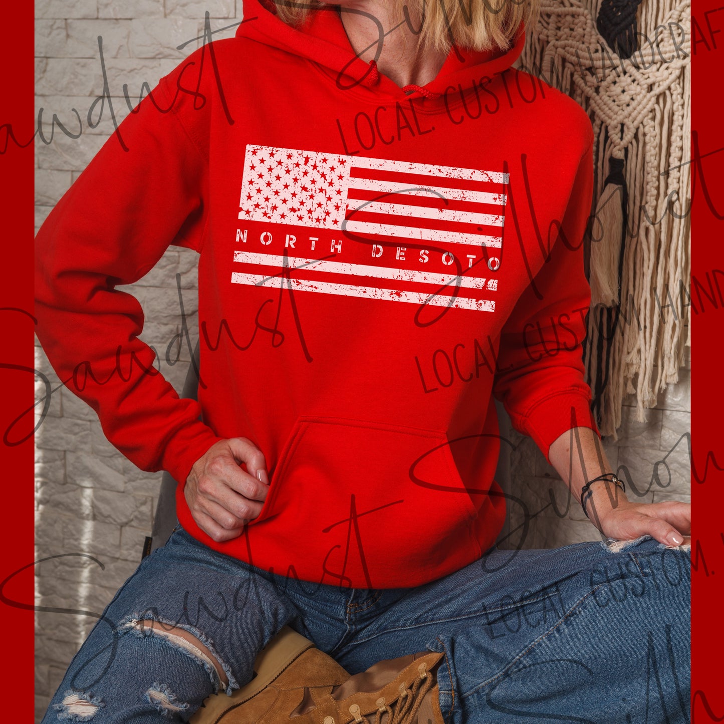 North Desoto Flag Hoodie