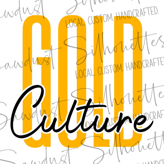 Gold Culture White Sweatshirt