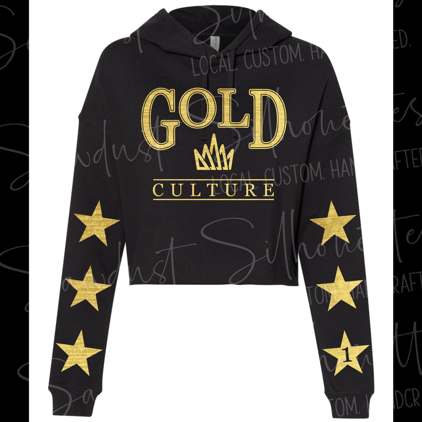 Cropped Gold Culture Hoodie