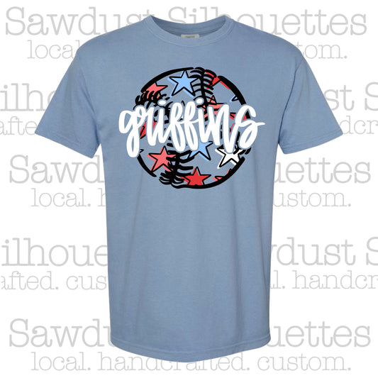 Starry Baseball- Adult