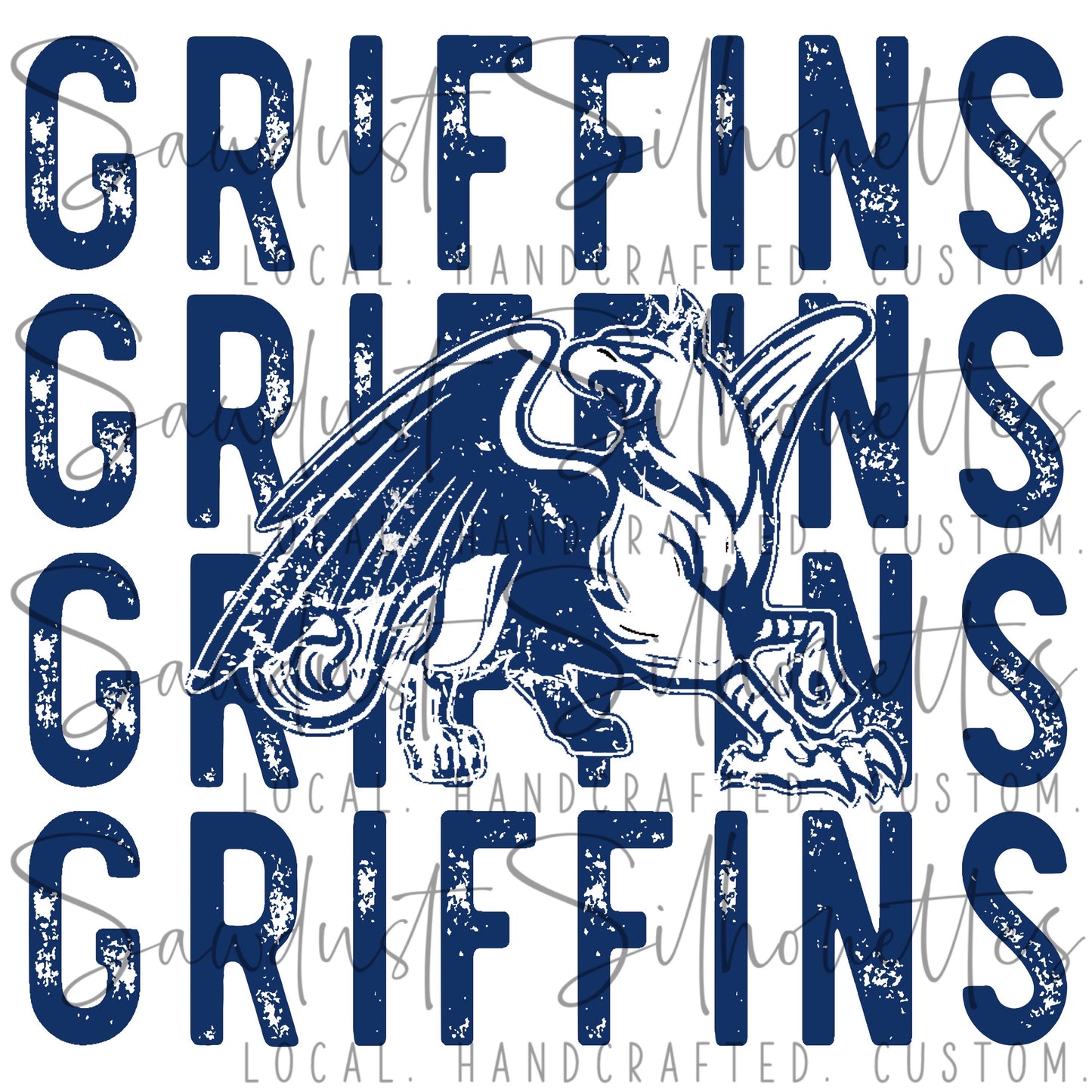 School Spirit Name and Mascot ADULT GRIFFINS short sleeve