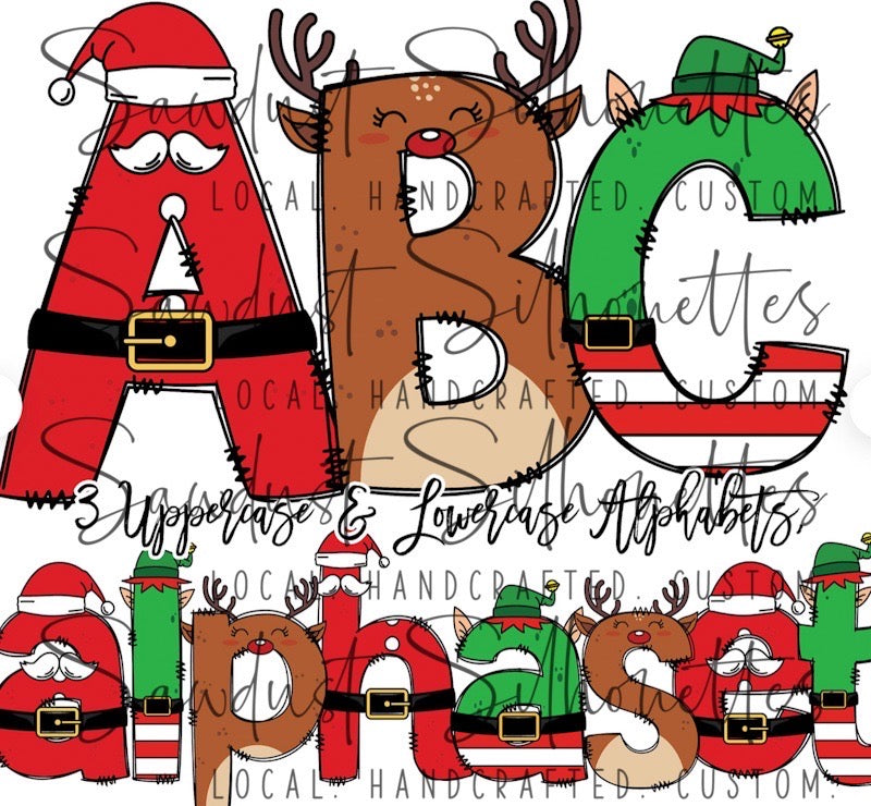 CHRISTMAS KIDS NAME SHIRTS