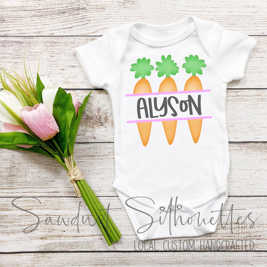 Carrot Custom Name Shirt