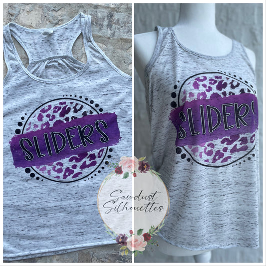 Round Leopard Print Team Tank or Tee