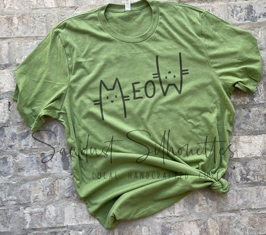 MEOW Adult Short Sleeve