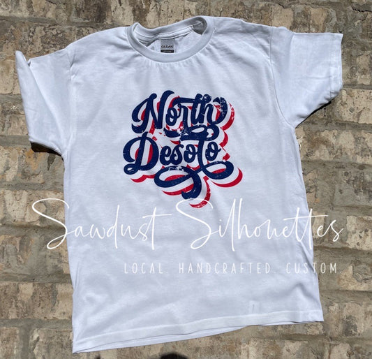 NORTH DESOTO SCRIPT- YOUTH short sleeve