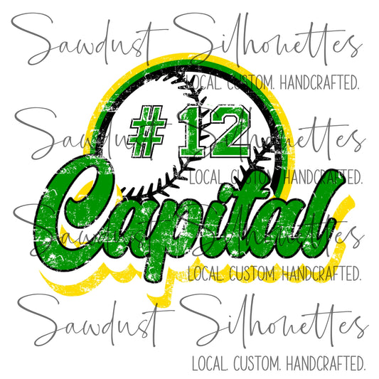 CAPITAL BASEBALL short sleeve tee