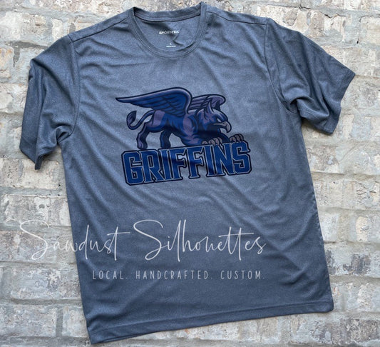 ADULT Griffins Pouncing Mascot- SHORT SLEEVE TEE