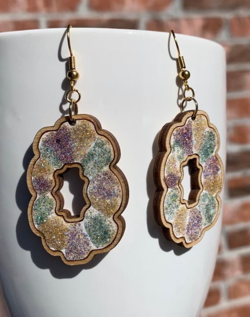 Mardi Gras Earrings