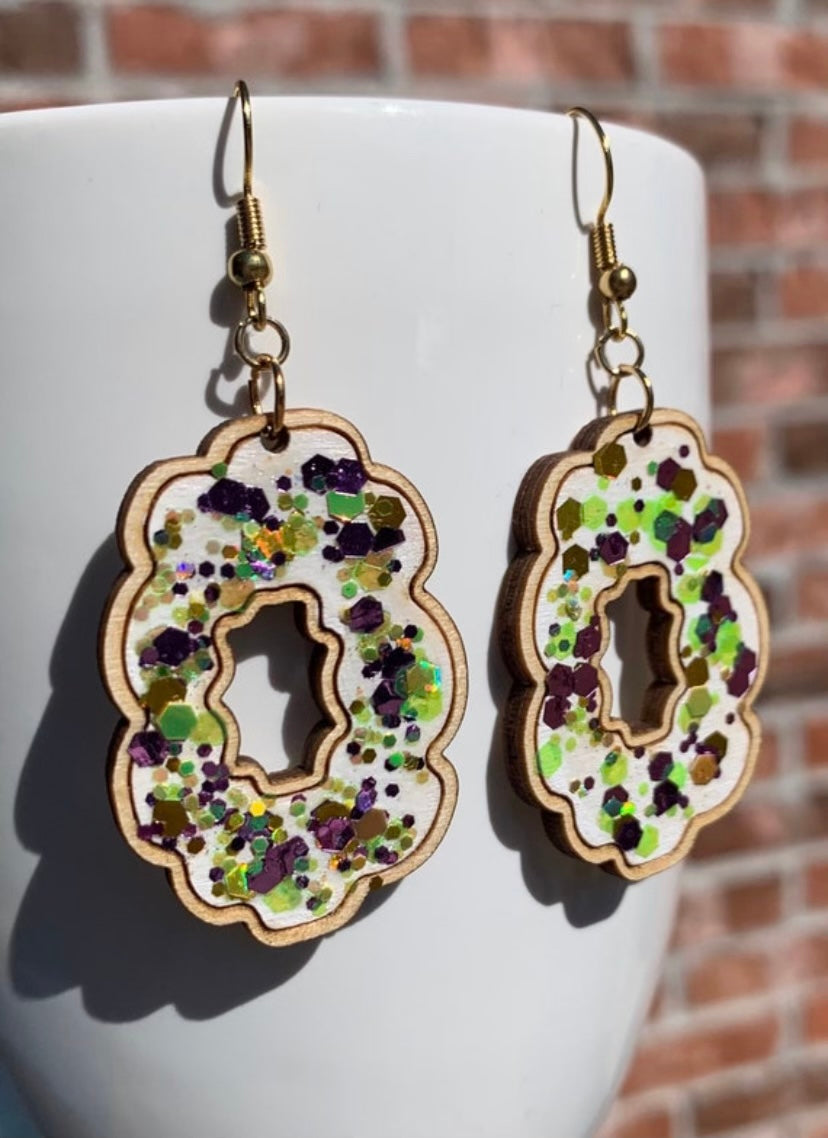 Mardi Gras Earrings