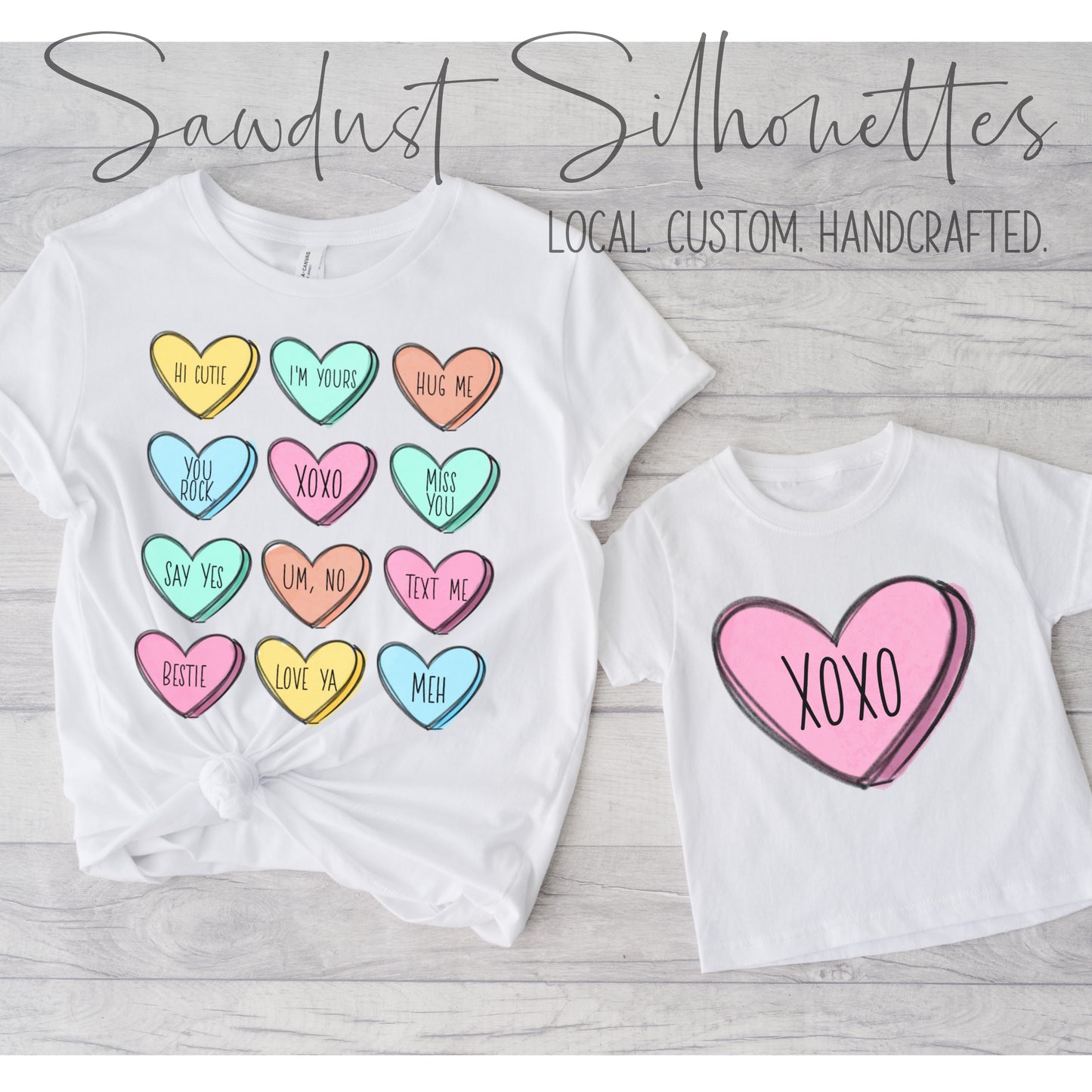 Convo Heart Grid Tee- Youth or adult