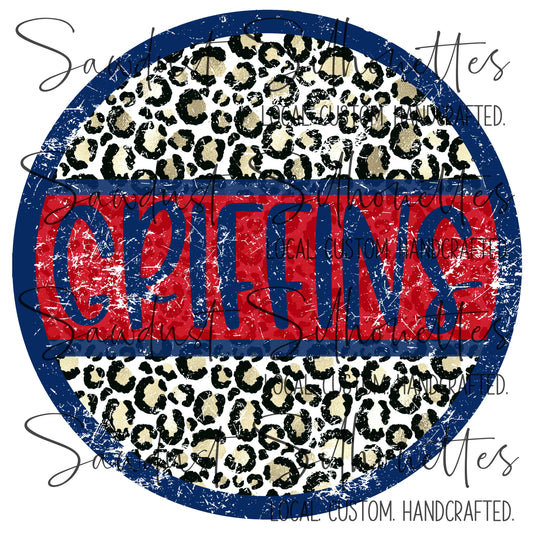 YOUTH SWEATSHIRT GRIFFINS LEOPARD CIRCLE